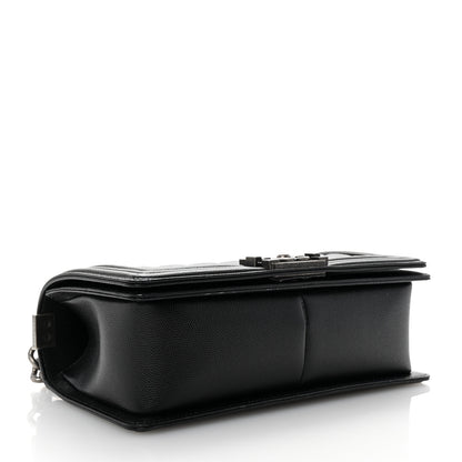 Chanel Caviar Quilted Medium Boy Flap Black 4 of 10