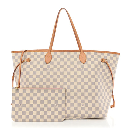 Louis Vuitton Damier Azur Neo Neverfull GM Rose Ballerine 3 of 11