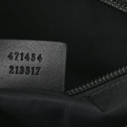 Gucci GG Supreme Monogram Web Messenger Bag Black 7 of 11