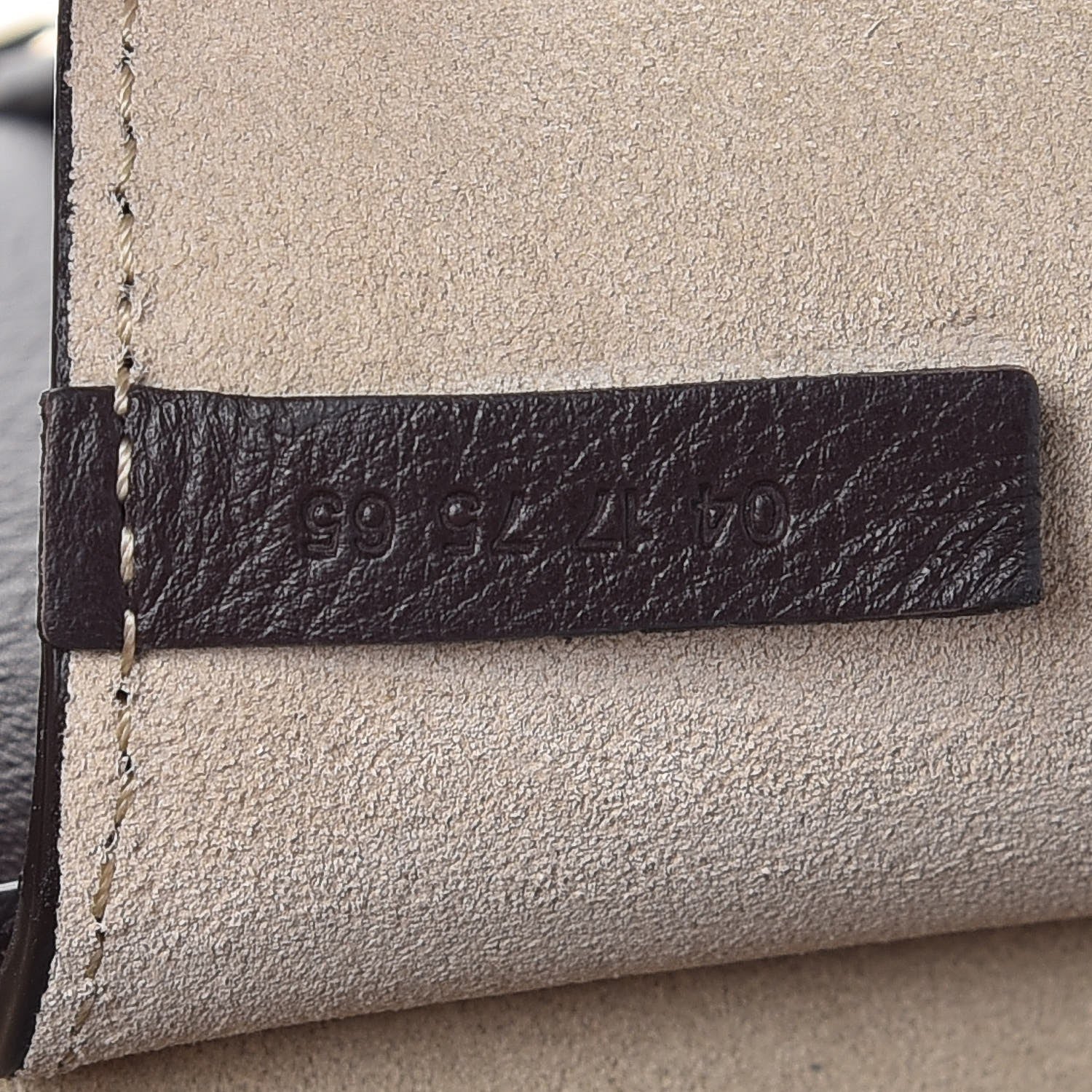 Chloe Suede Calfskin Mini Faye Shoulder Bag Carbon Brown 7 of 7