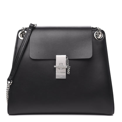 Chloe Shiny Calfskin Medium Annie Shoulder Bag Black 1 of 10