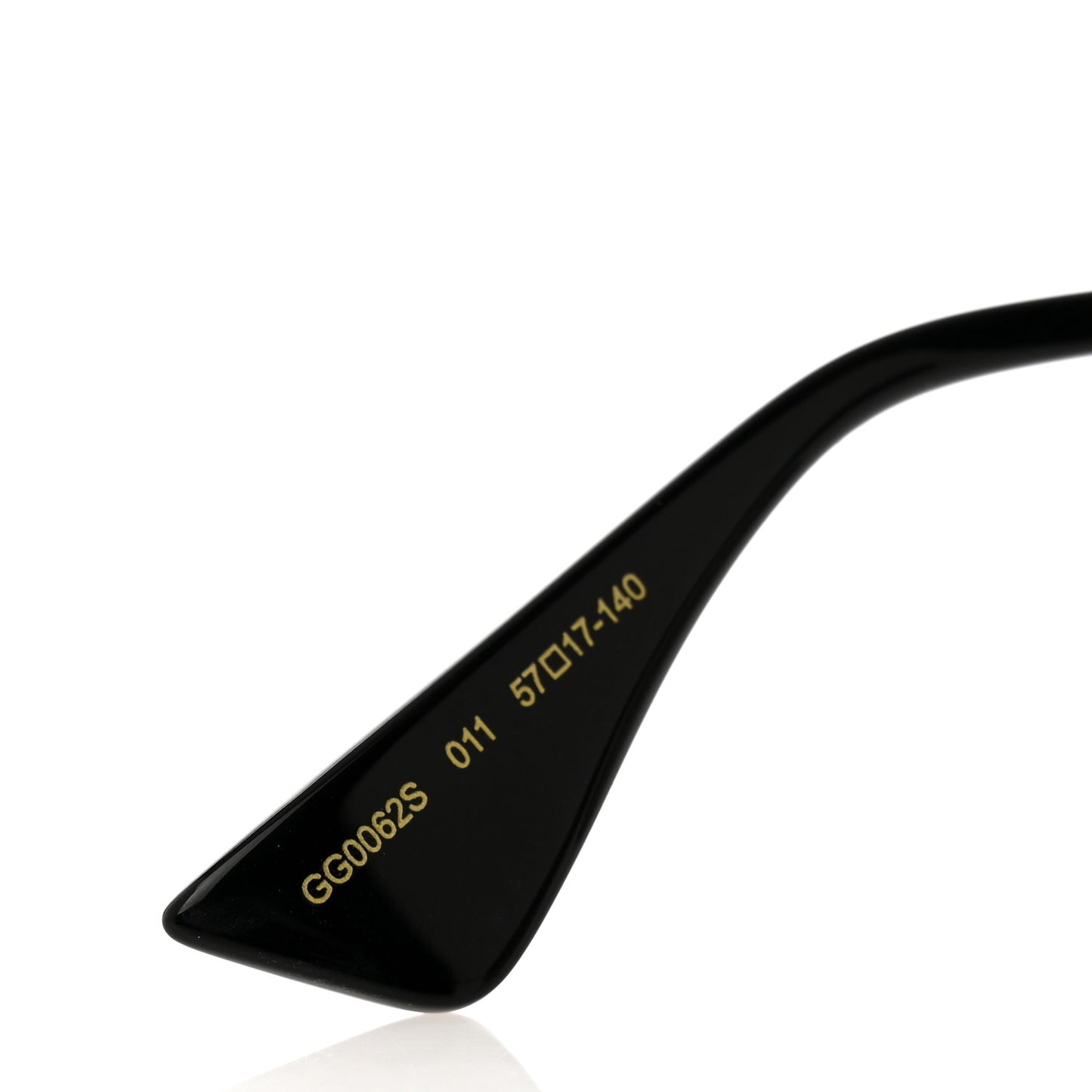 Aviator Sunglasses GG0062S Black Gold