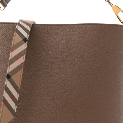 Burberry Calfskin Medium Bucket Bag Earth 8 of 10