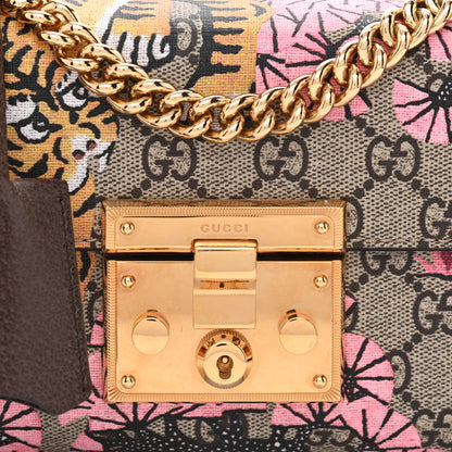 Gucci GG Supreme Monogram Bengal Small Padlock Shoulder Bag Beige Pink 8 of 10