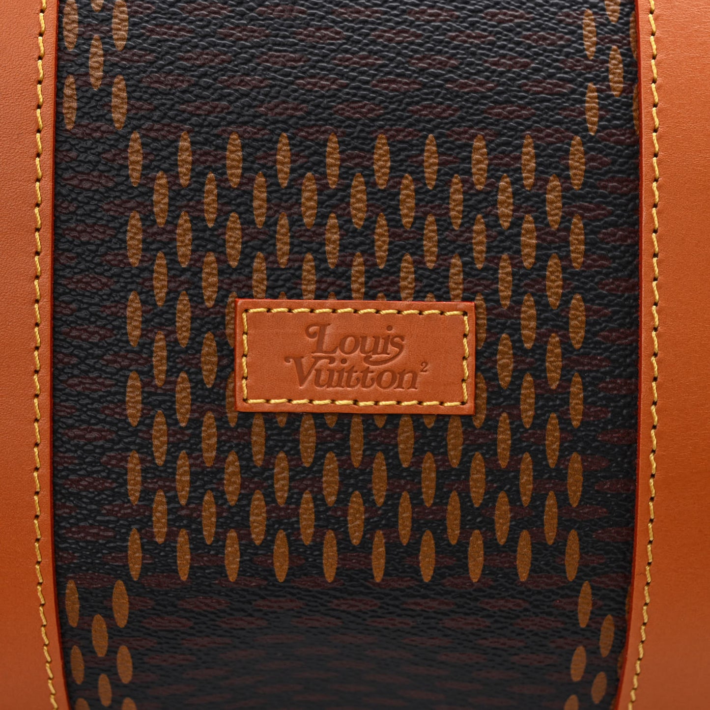 X NIGO Giant Damier Ebene Monogram Keepall Bandouliere 50