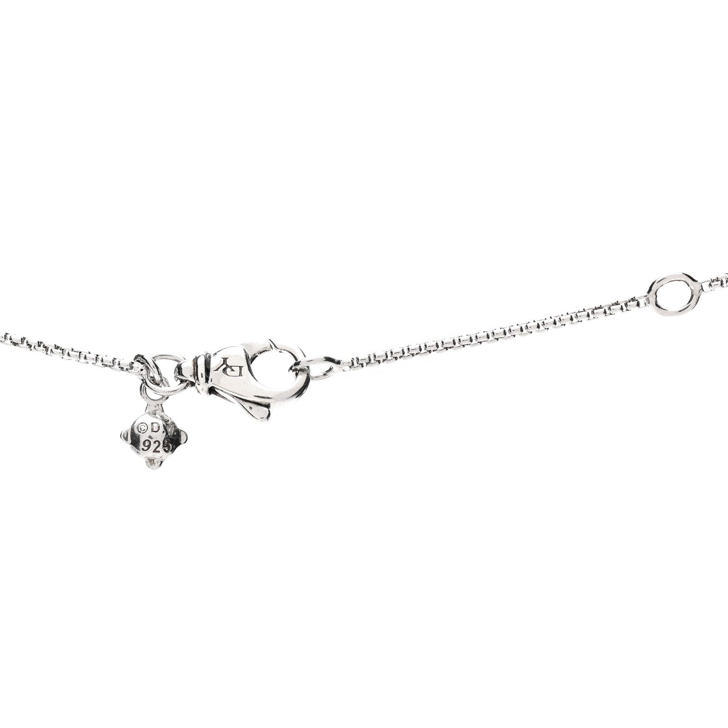Sterling Silver Diamond 7mm Infinity Pendant Necklace