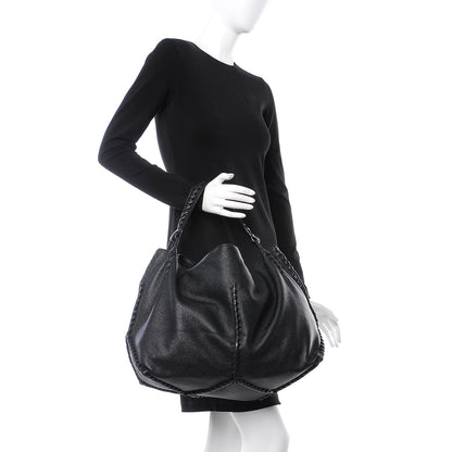 Bottega Veneta Cervo Deerskin Hobo Nero Black 2 of 7