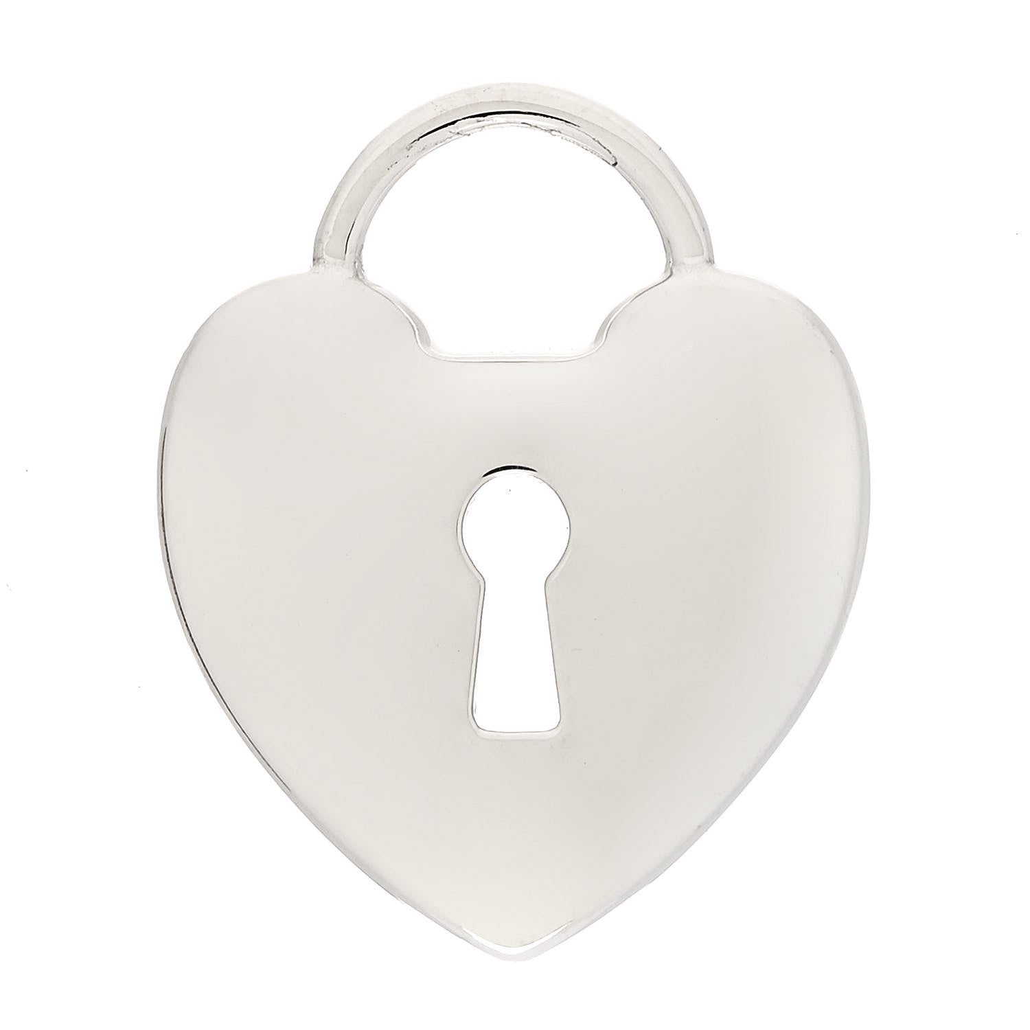 Tiffany Sterling Silver Heart Lock Charm 1 of 4