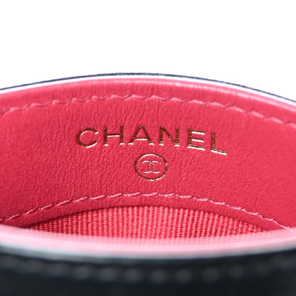 Chanel Lambskin Quilted Chanel 19 Card Holder Black 6 of 10