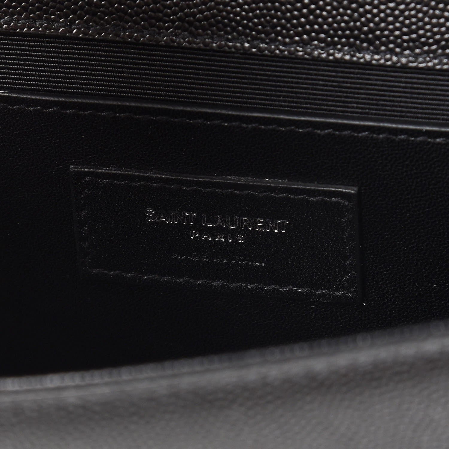 Saint Laurent Grain De Poudre Medium Classic Monogram Kate Satchel Black 6 of 7