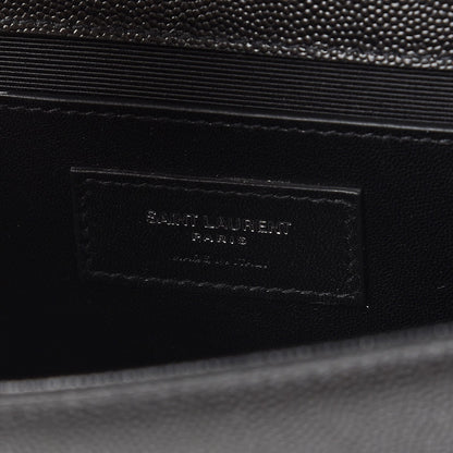 Saint Laurent Grain De Poudre Medium Classic Monogram Kate Satchel Black 6 of 7