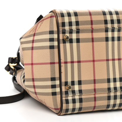 Burberry Haymarket Check Large Canterbury Tote Chocolate 5 of 14