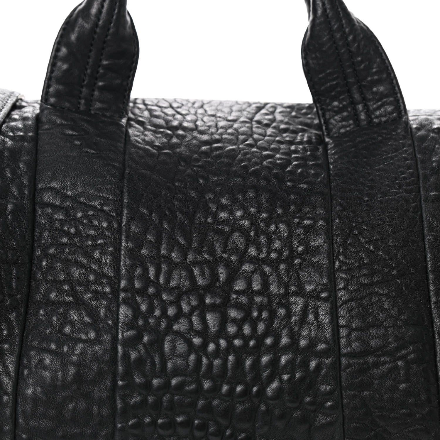 Alexander Wang Pebbled Lambskin Rocco Black Rose Gold Hardware 6 of 14