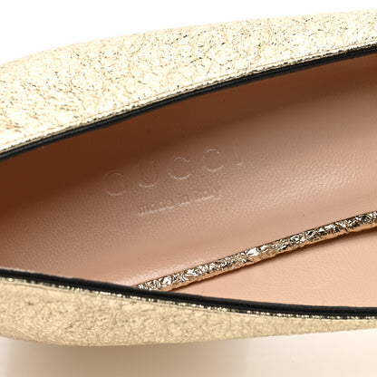 Gucci Galassia GG Marmont Fringe 50mm Loafer Pumps 37 Platino 7 of 7
