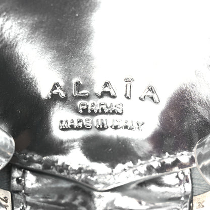 Alaia Laminated Eel Le Coeur Bag Argent 6 of 9