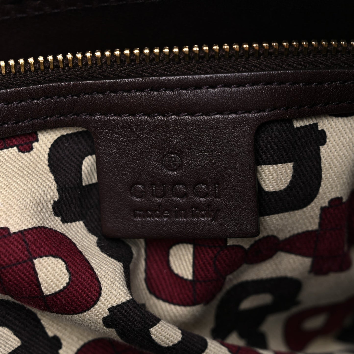 Guccissima Large Horsebit Chain Hobo Dark Brown