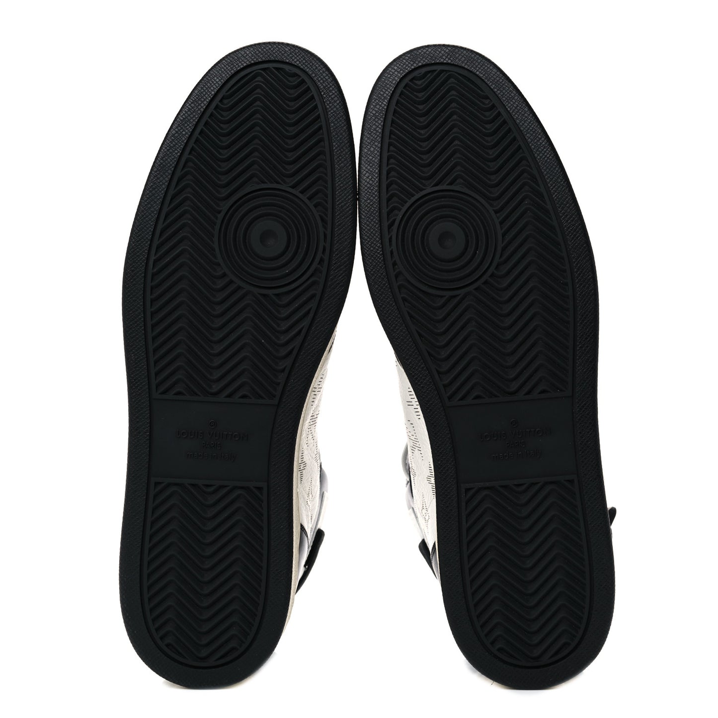 Calfskin Monogram Mens Rivoli High Top Sneakers 9.5 Black