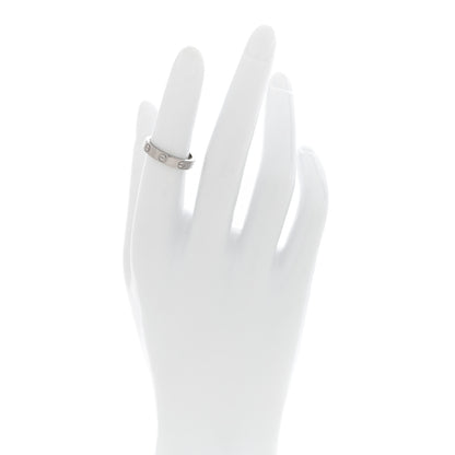 Cartier 18K White Gold 3.5mm LOVE Wedding Band Ring 50 5.25 2 of 5