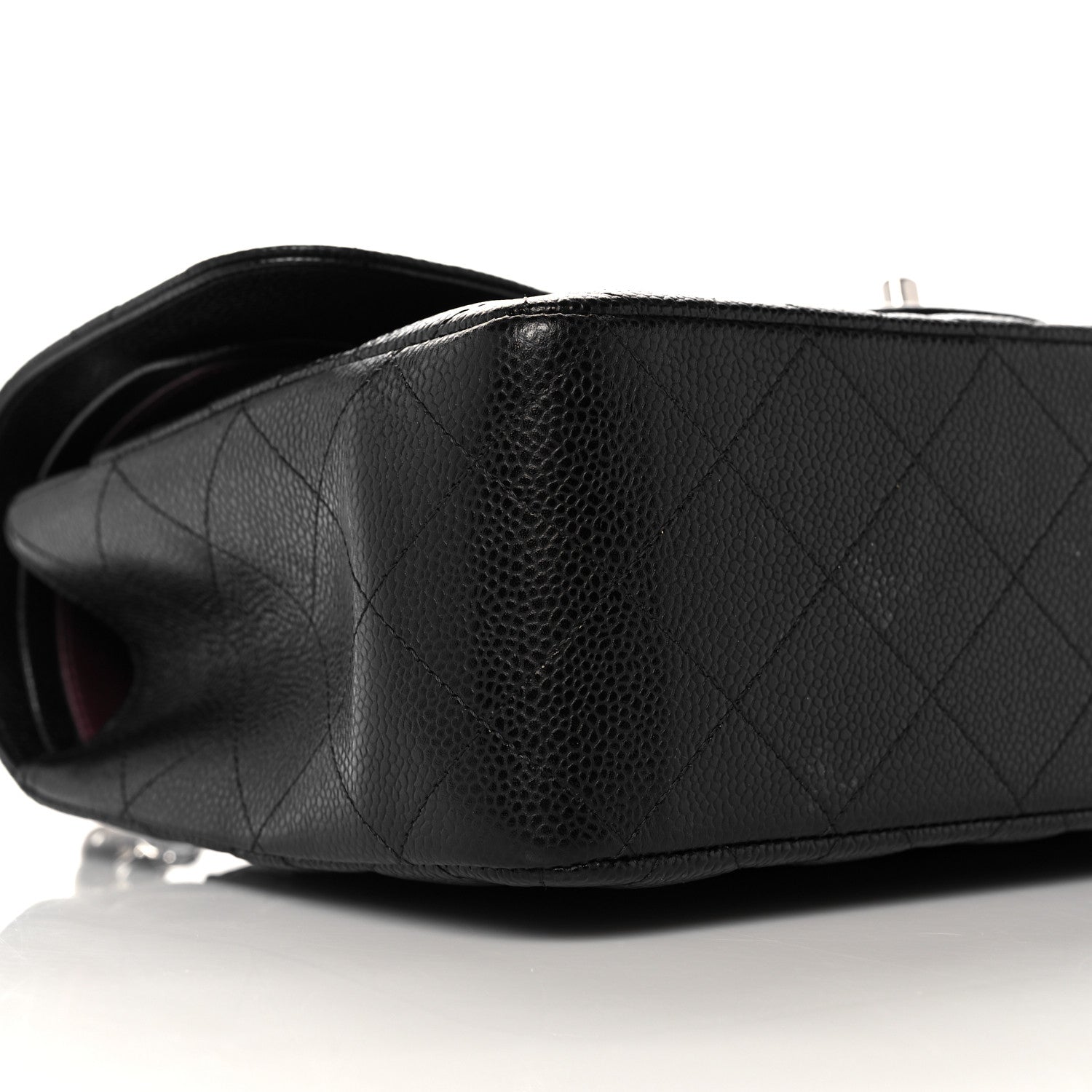 Chanel Caviar Quilted Jumbo Double Flap Black 7 of 10