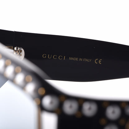 Gucci Acetate Pearl Rectangular Frame Sunglasses GG0234S Black 6 of 6