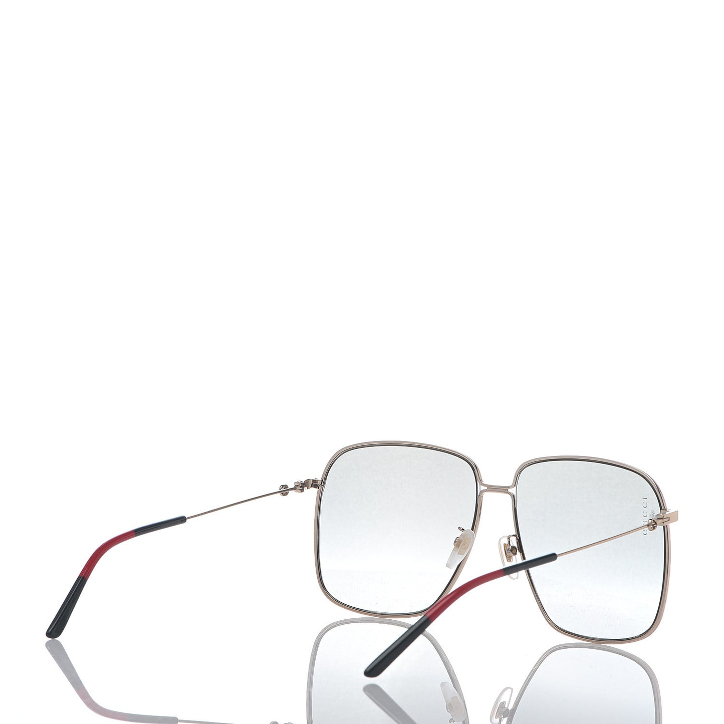 Rectangular Frame Interlocking G Sunglasses GG0394S Green Red
