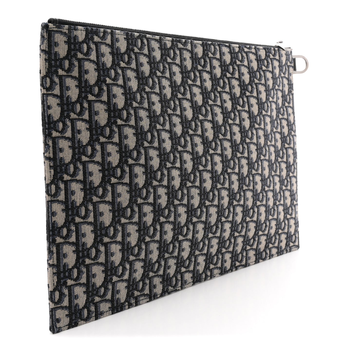 Oblique A4 Flat Pouch Clutch Blue
