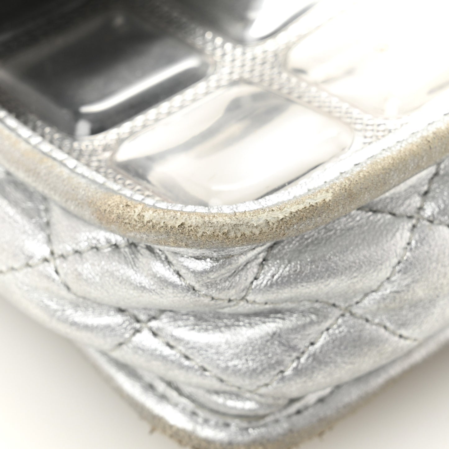 Vinyl Large Ice Cube Flap Silver
