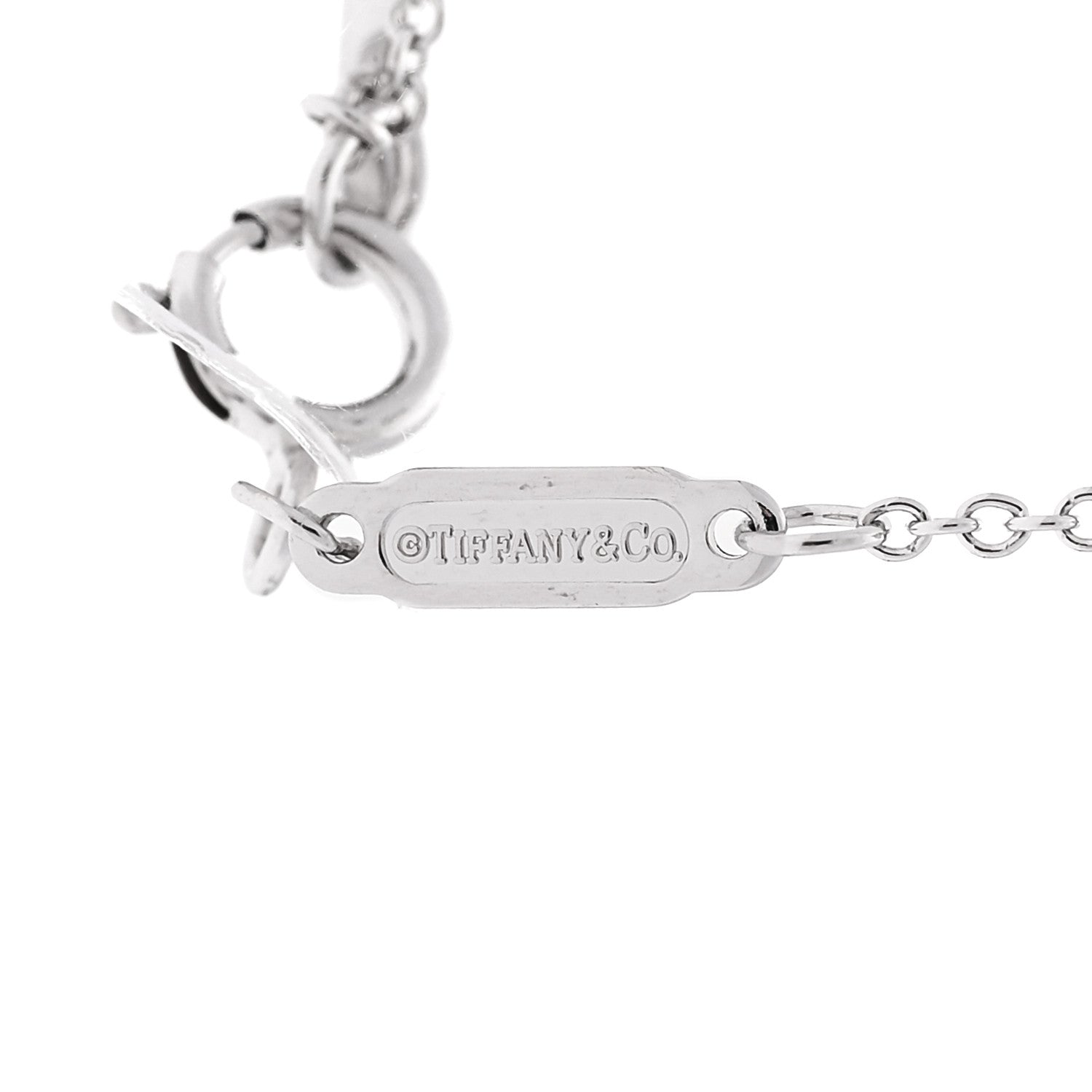 スマイルT  フィリップ Tiffany 18K White Gold Diamond Mini T Smile Pendant Necklace