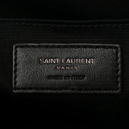 Saint Laurent Calfskin Matelasse Monogram Lou Camera Bag Black 6 of 11