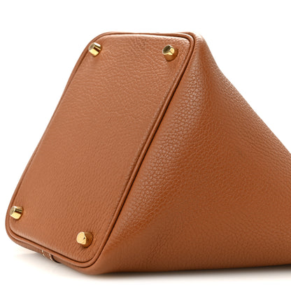 Hermes Taurillon Clemence Picotin Lock 18 PM Gold 10 of 14