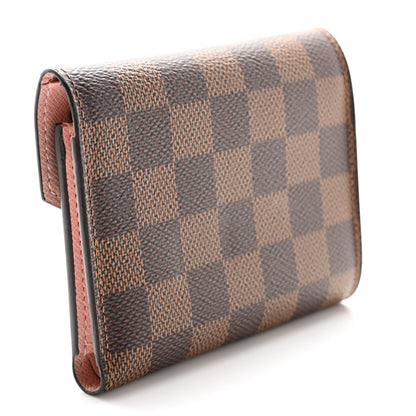 Louis Vuitton Damier Ebene Victorine Wallet Rose Ballerine 3 of 7
