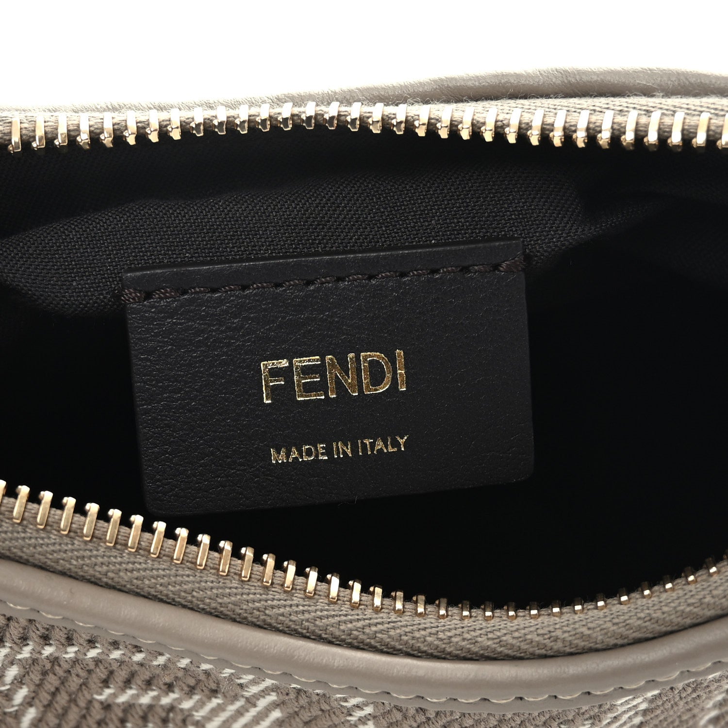 Fendi Denim Jacquard FF Effect Vitello Grace Mini Fendigraphy Hobo Bag Dove White Dove 6 of 10