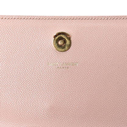 Saint Laurent Grain De Poudre Small Monogram Kate Satchel Pale Pink 5 of 9