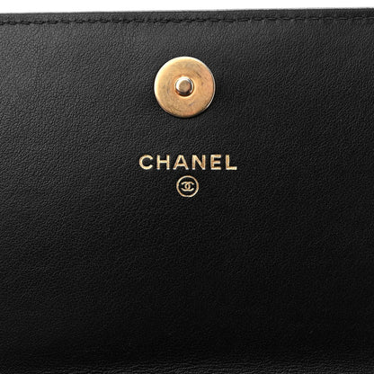 Chanel Caviar Quilted Boy Clutch With Chain Black 7 of 12
