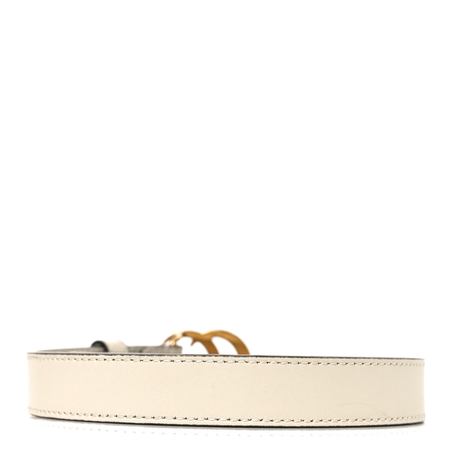 Calfskin Double G 20mm Belt 80 32 Mystic White