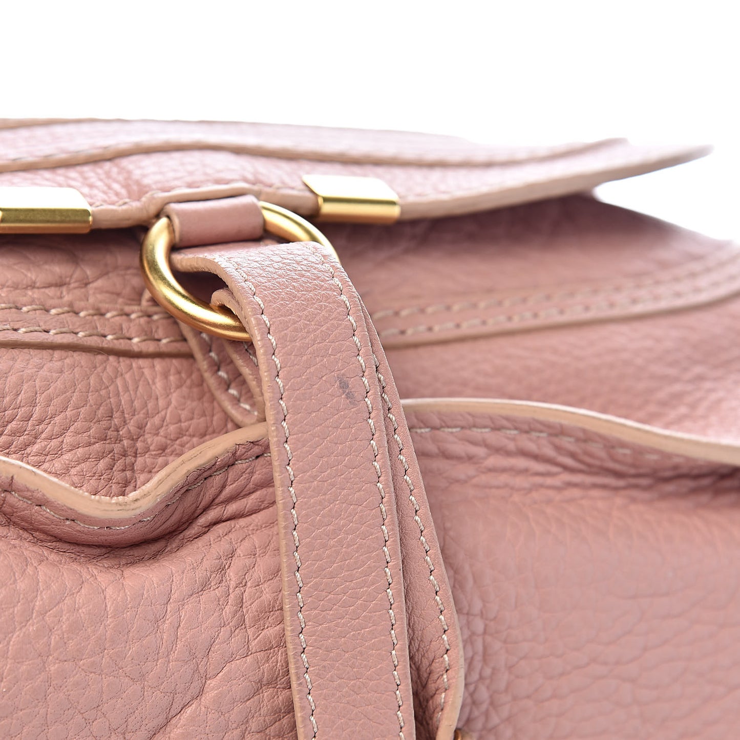 Calfskin Medium Marcie Satchel Anemone Pink