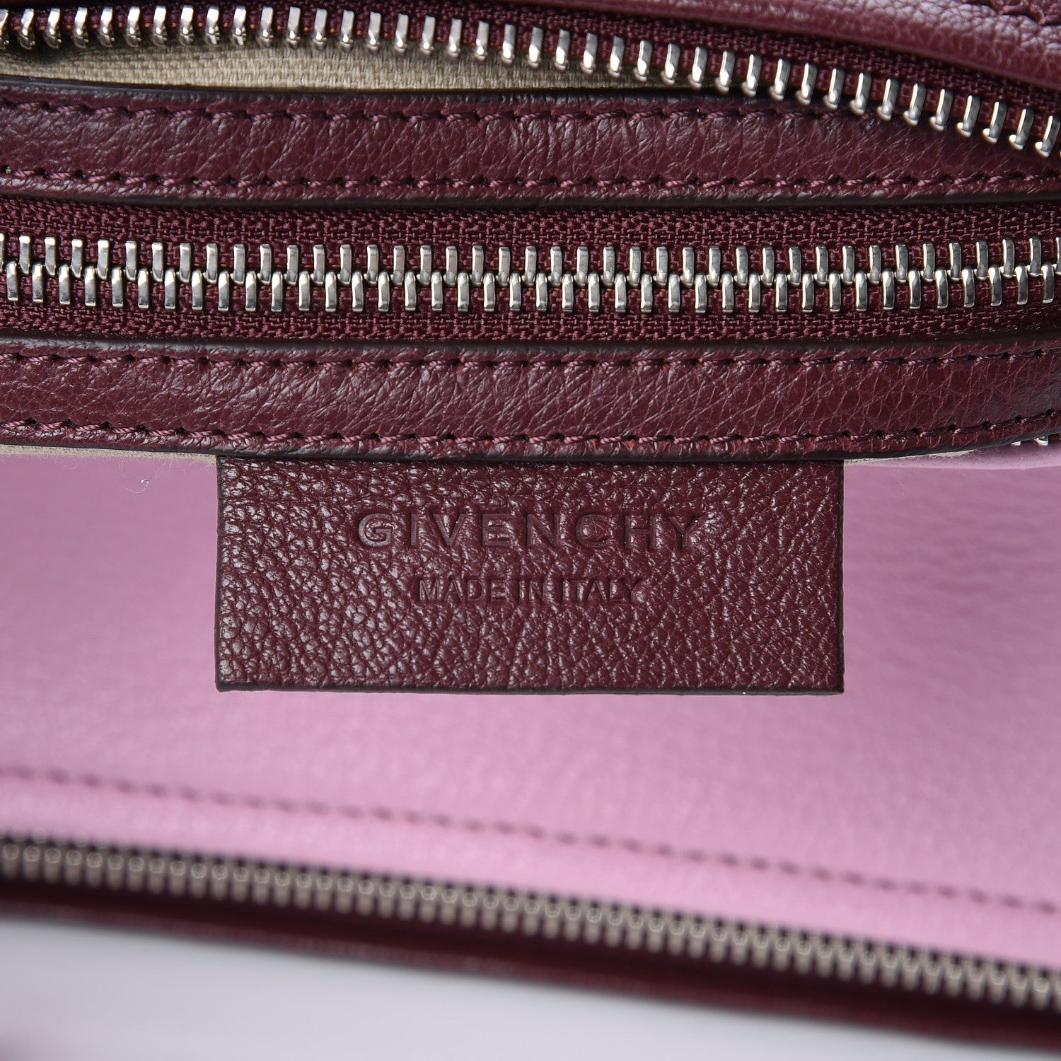 Givenchy Sugar Goatskin Tri-Color Mini Pandora Burgundy Pink White 7 of 7
