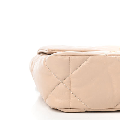 Chanel Lambskin Quilted Medium Chanel 19 Flap Beige 7 of 8