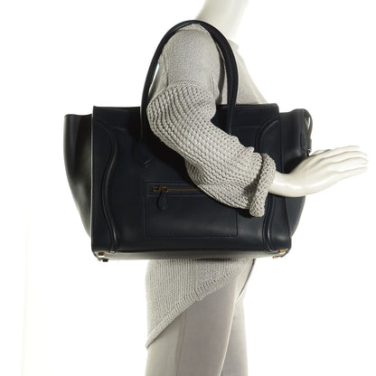 Celine Smooth Calfskin Shoulder Luggage Navy 2 of 8