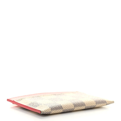Louis Vuitton Damier Azur Daily Card Holder Rose Papaye 4 of 10