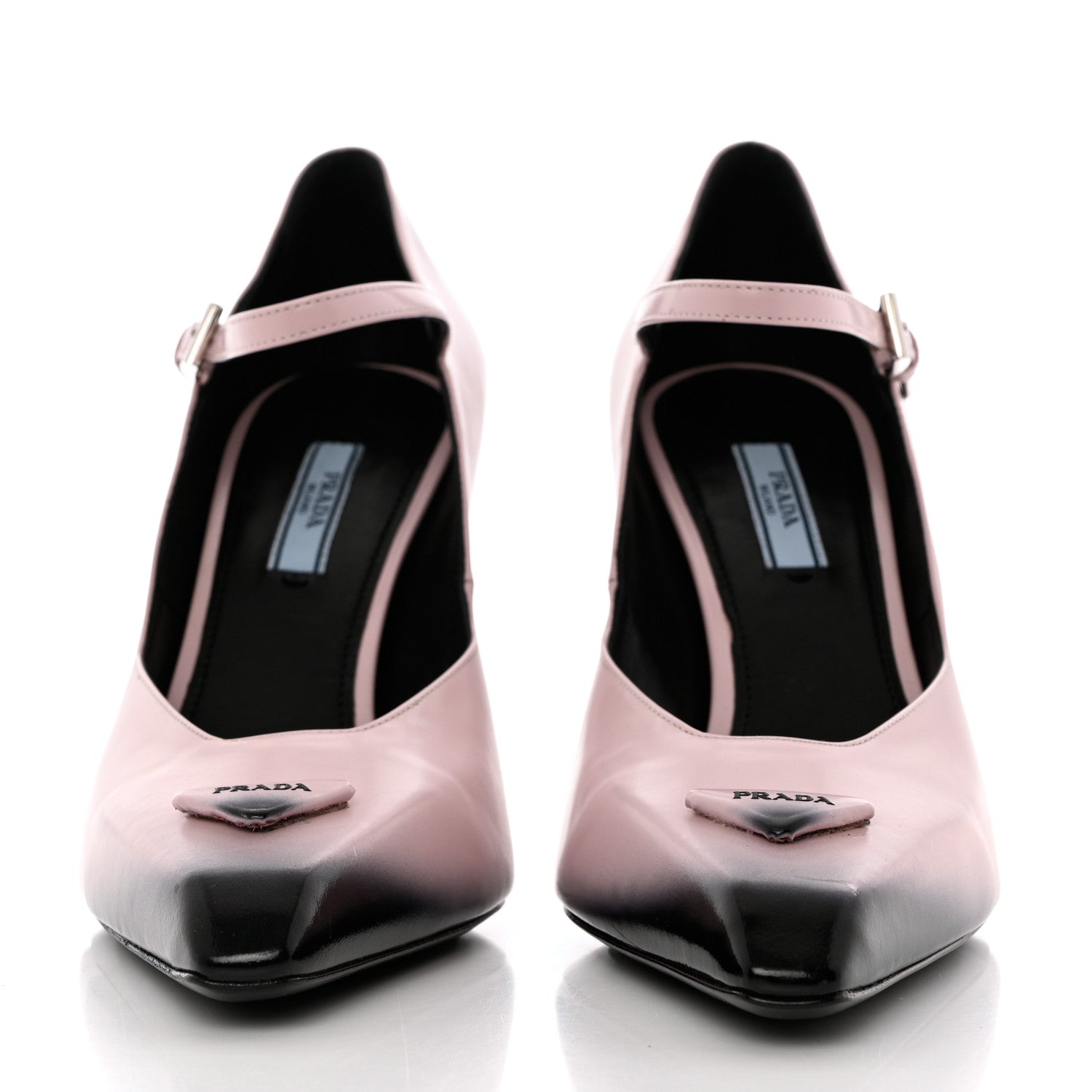 Prada Spazzolato Modellerie Mary Jane 95mm Pumps 39.5 Alabastro 2 of 13