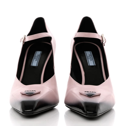 Prada Spazzolato Modellerie Mary Jane 95mm Pumps 39.5 Alabastro 2 of 13