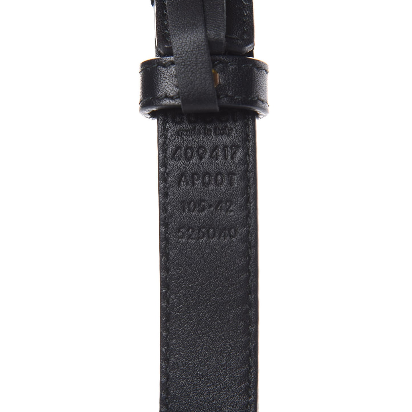 Calfskin Double G 20mm Belt 105 42 Black
