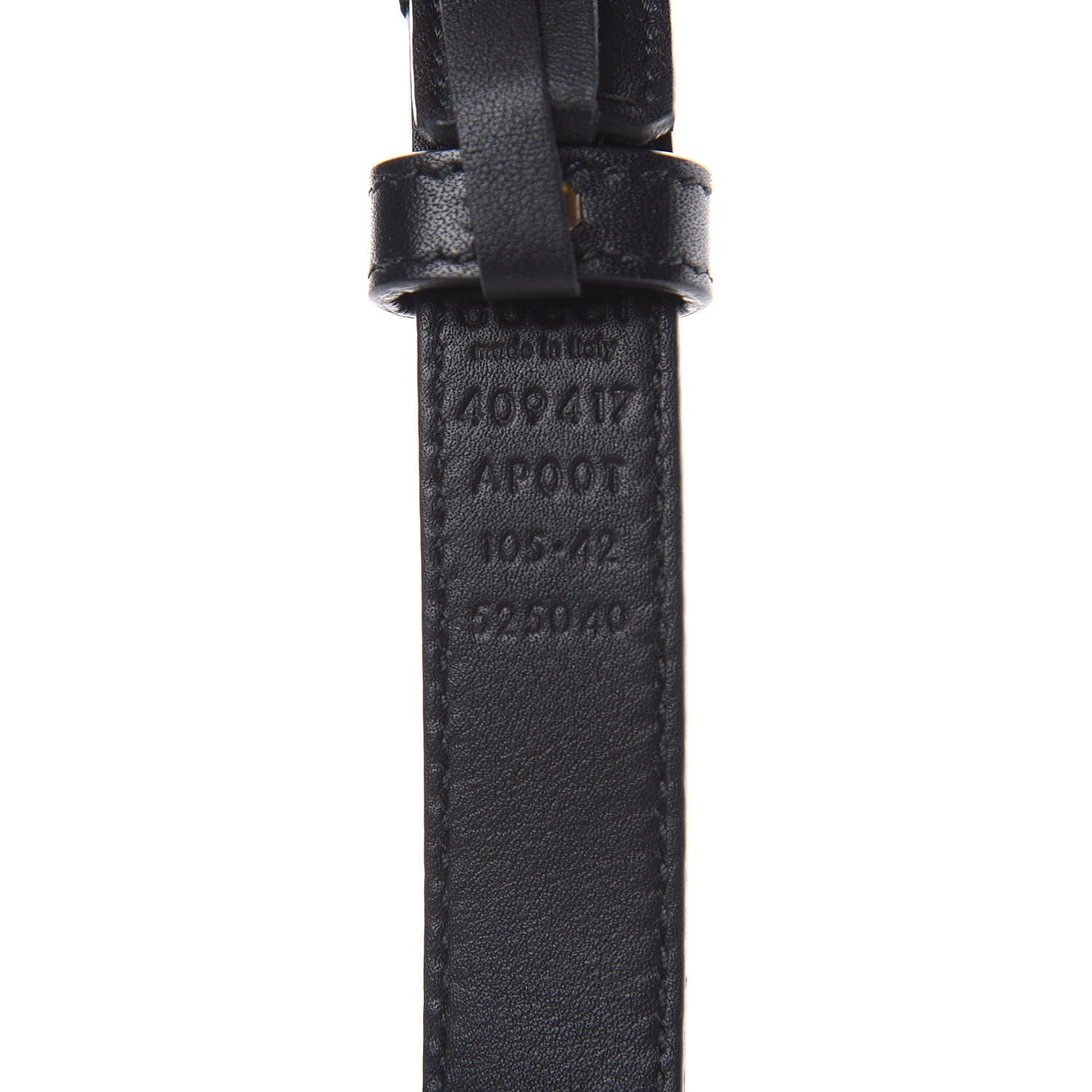 Gucci Calfskin Double G 20mm Belt 105 42 Black 6 of 6