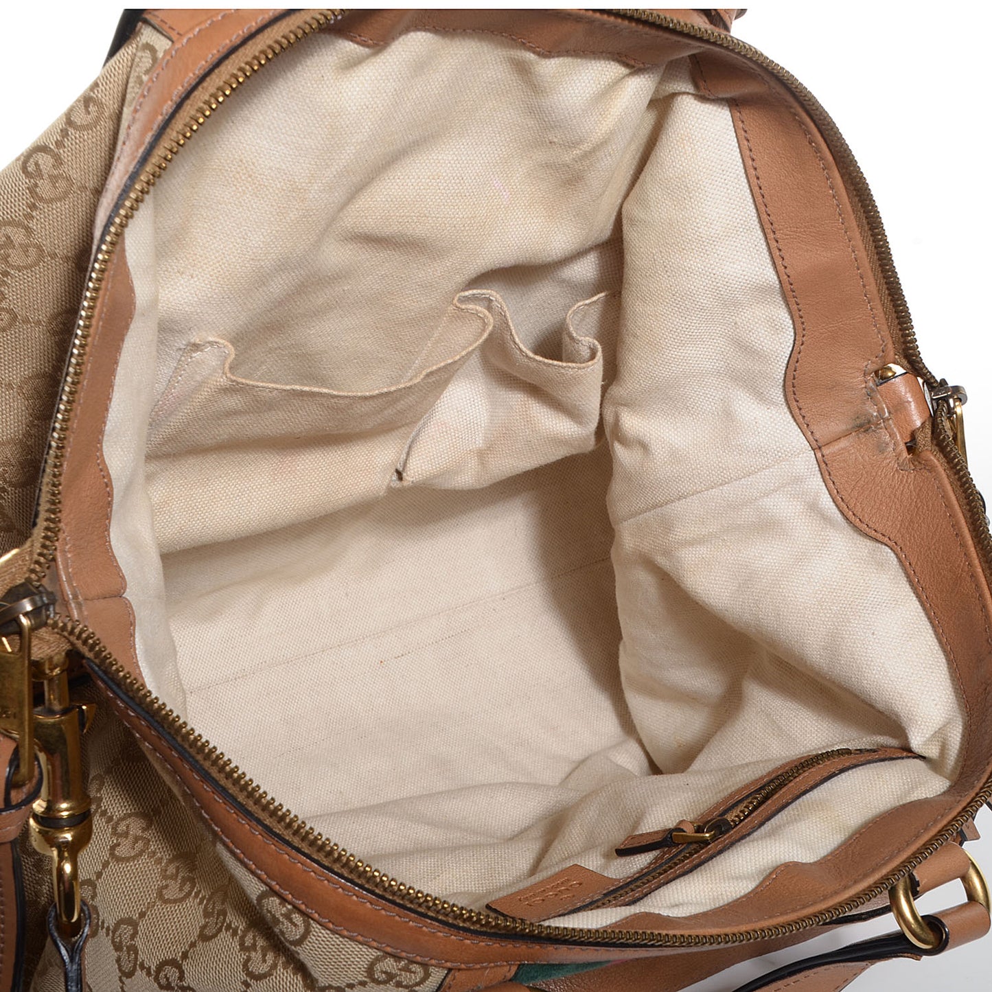Monogram Web Medium Rania Top Handle Bag Khaki