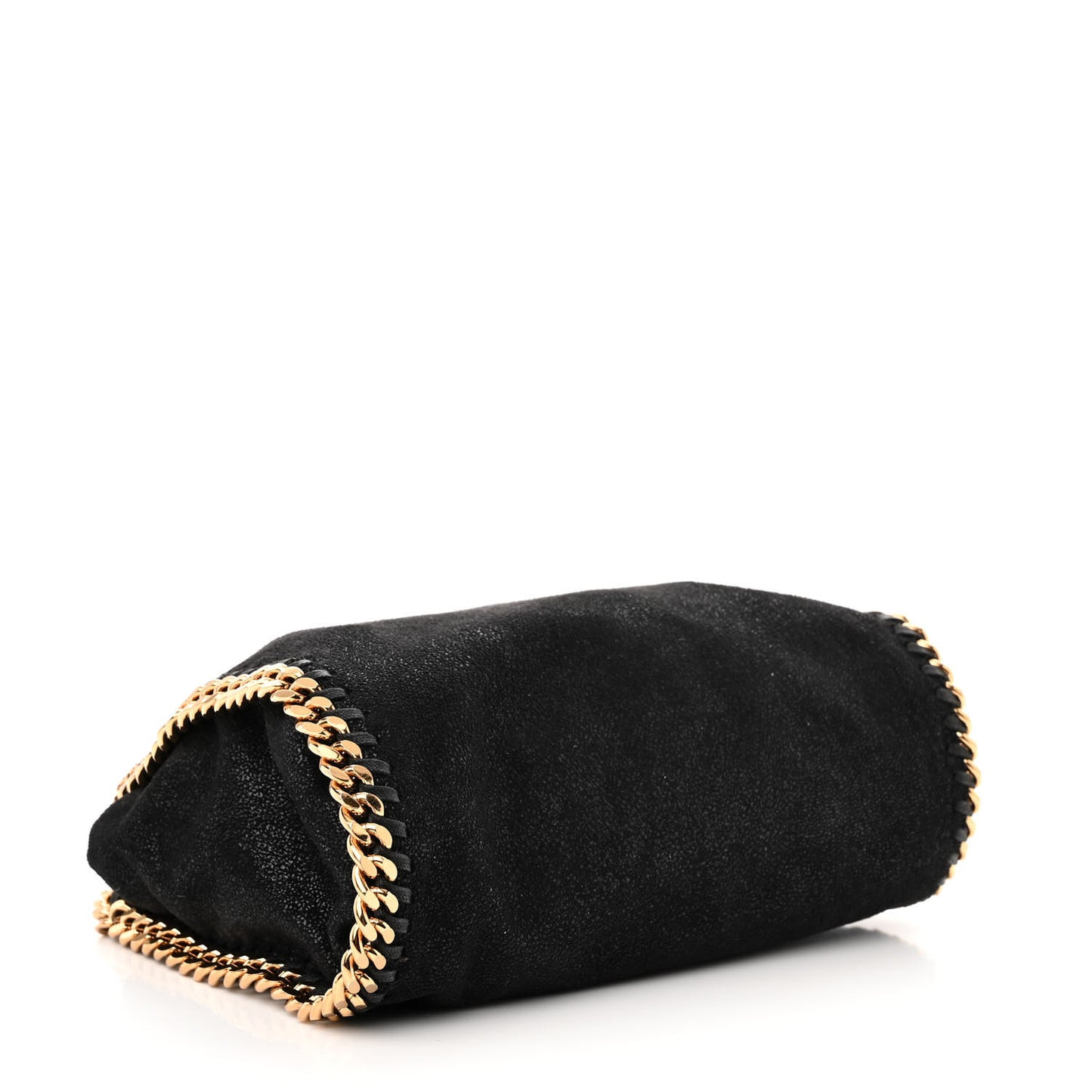 Shaggy Deer Mini Falabella Fold Over Tote Black