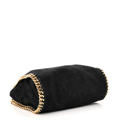 Stella McCartney Shaggy Deer Mini Falabella Fold Over Tote Black 4 of 10