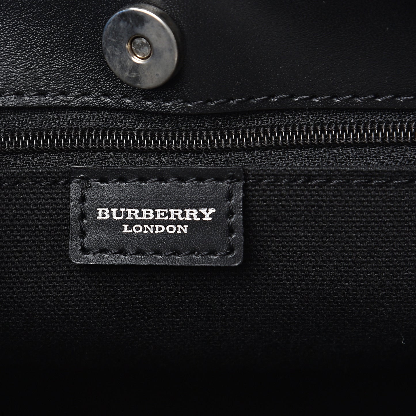 House Check Small Tote Black