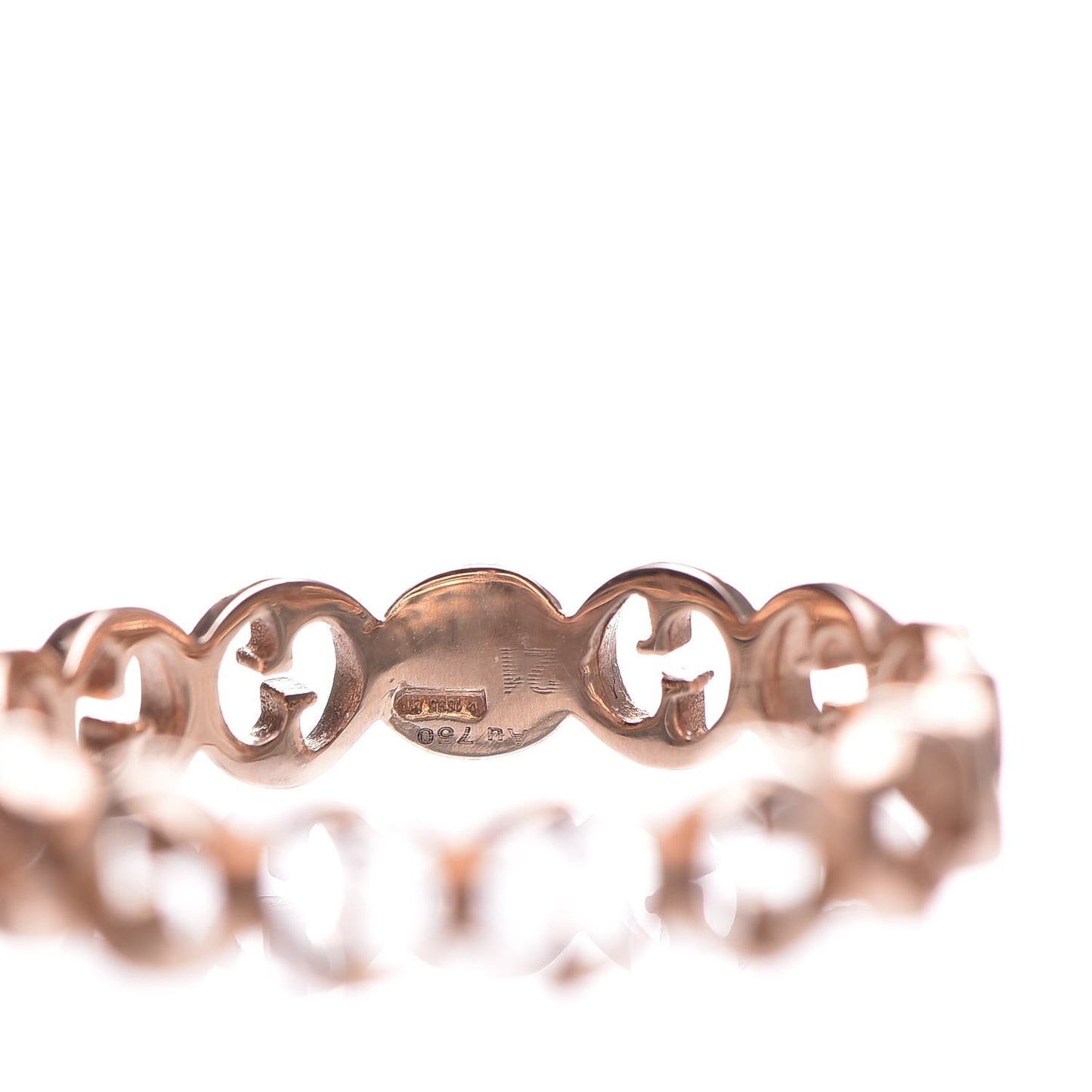 18K Rose Gold 1973 Band Ring 61.5 9.75