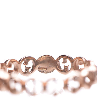 Gucci 18K Rose Gold 1973 Band Ring 61.5 9.75 3 of 4